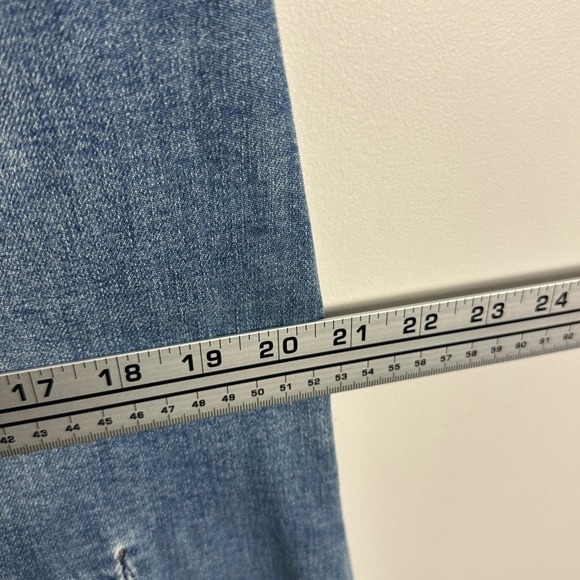 Alice Olivia Flare Denim Skirt Womens Size 12 Nala Godet Maxi Floor Length Avery - Picture 14 of 16